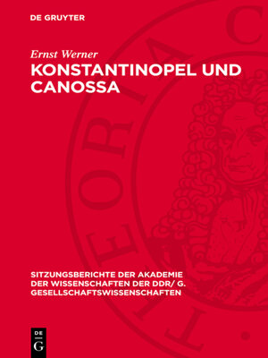 cover image of Konstantinopel und Canossa